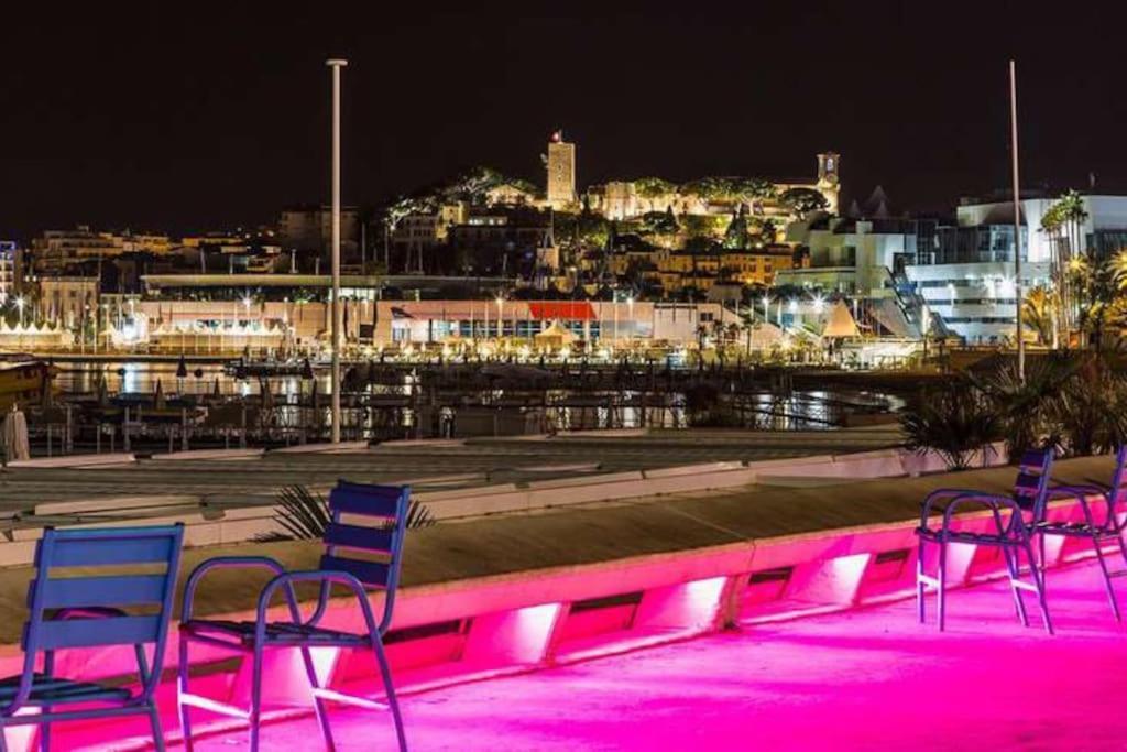 Cannes Palm Beach Parking, Clim, Wifi Plage 2' A Pieds Exterior foto