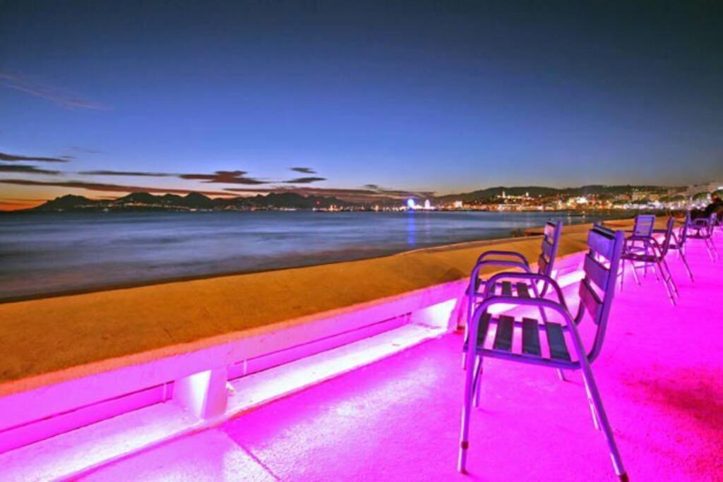 Cannes Palm Beach Parking, Clim, Wifi Plage 2' A Pieds Exterior foto