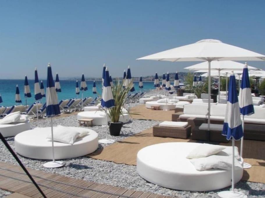 Cannes Palm Beach Parking, Clim, Wifi Plage 2' A Pieds Exterior foto
