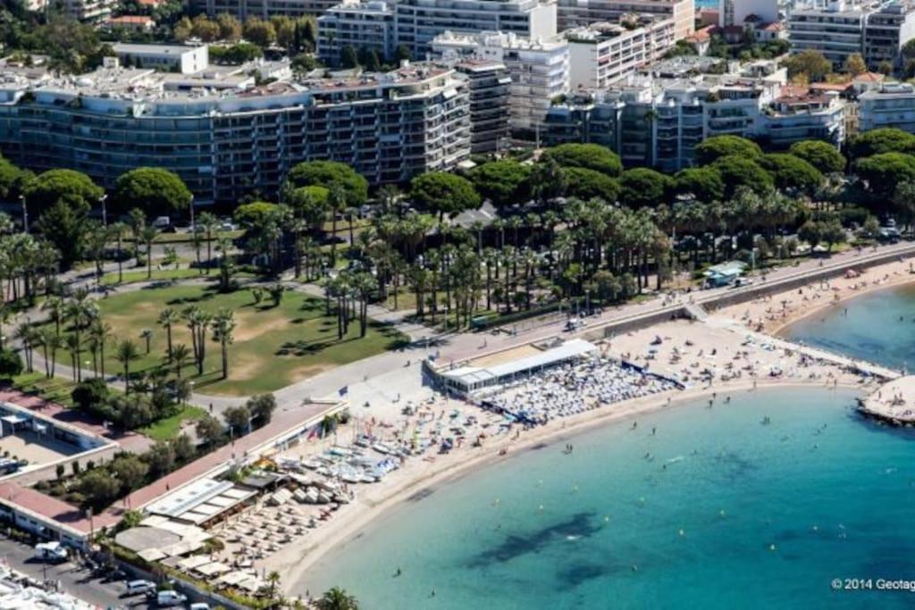 Cannes Palm Beach Parking, Clim, Wifi Plage 2' A Pieds Exterior foto